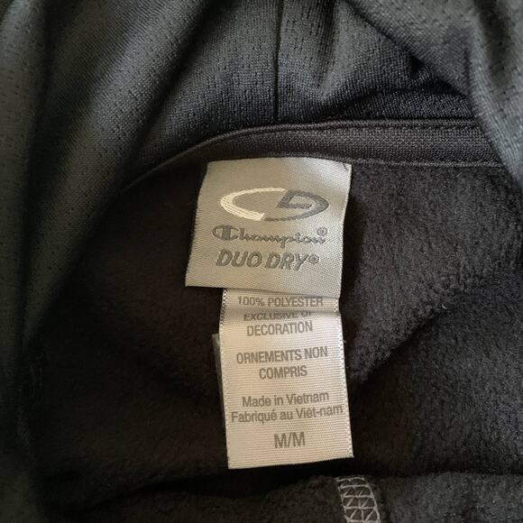 Champion Men's Size M Jacket Hoodie Pullover Duo Dry Turtleneck Thumb holes NEW - Picture 8 of 13